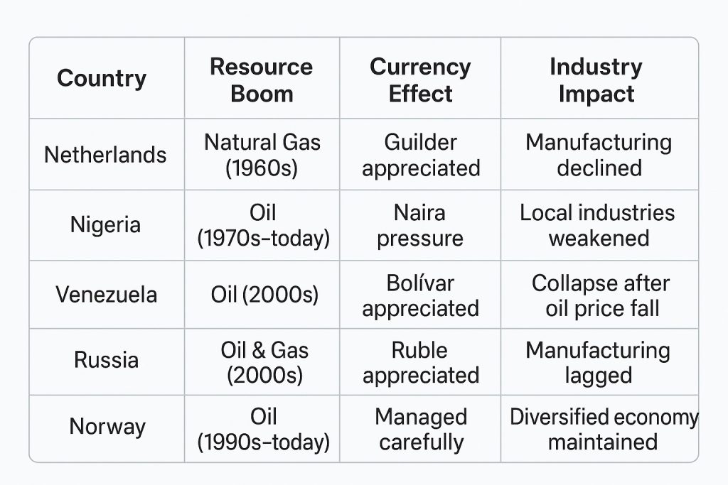 Dutch disease example